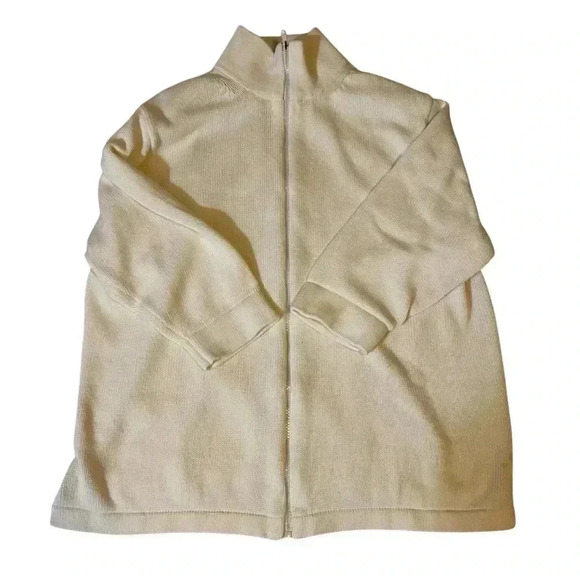 VGT FADED GLORY Authentic Jacket Sweatshirt Front Zip-up White 18W/20W - Picture 8 of 12